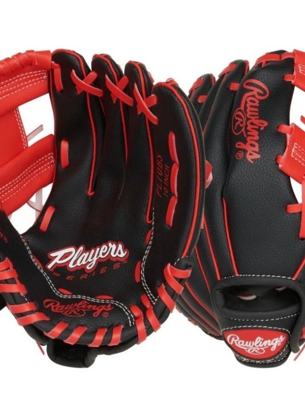 Rawlings Player Series Youth Glove (5-7) | RHT | Black/Red | 10 in